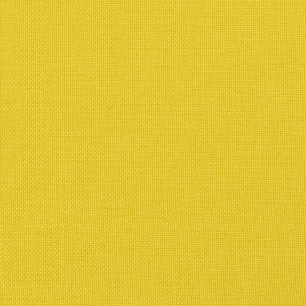 Repose-pied Jaune clair 70x55x41 cm Tissu