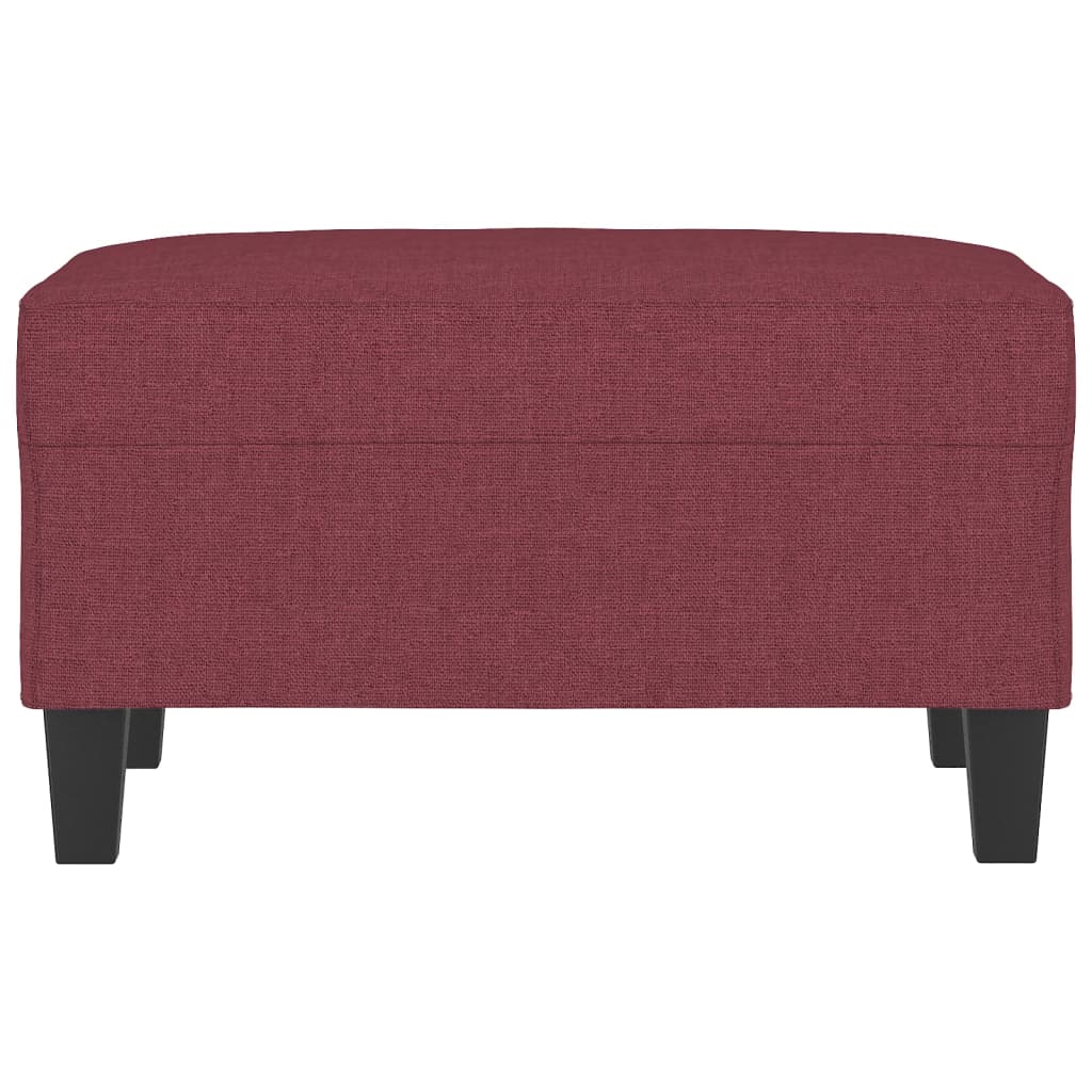 Repose-pied Rouge bordeaux 70x55x41 cm Tissu