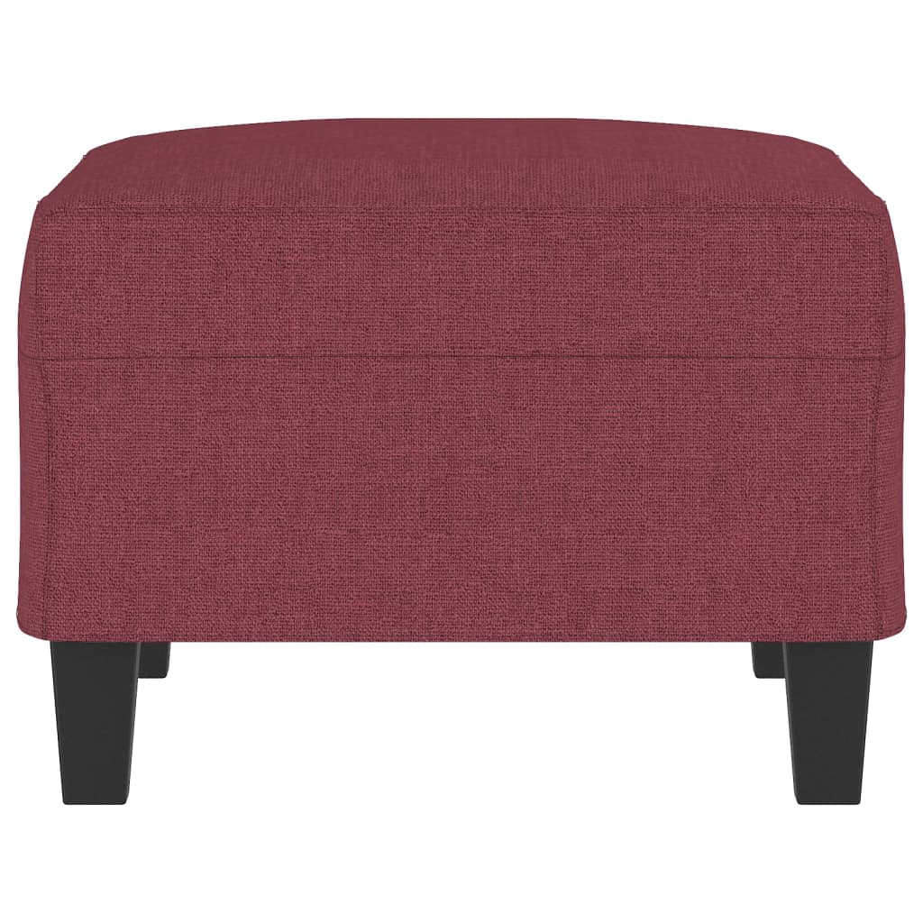 Repose-pied Rouge bordeaux 70x55x41 cm Tissu