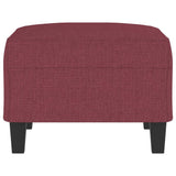 Repose-pied Rouge bordeaux 70x55x41 cm Tissu