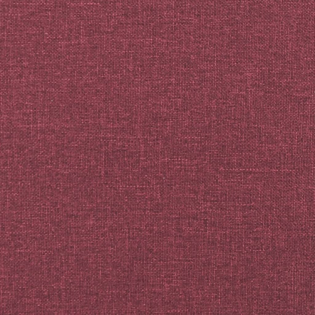 Repose-pied Rouge bordeaux 70x55x41 cm Tissu