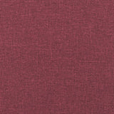 Repose-pied Rouge bordeaux 70x55x41 cm Tissu