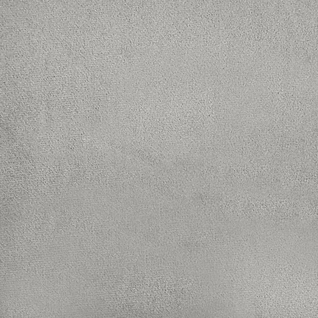 Repose-pied Gris clair 70x55x41 cm Tissu microfibre