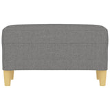 Banc Gris foncé 70x35x41 cm Tissu