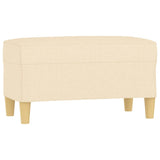 Banc Crème 70x35x41 cm Tissu