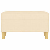 Banc Crème 70x35x41 cm Tissu