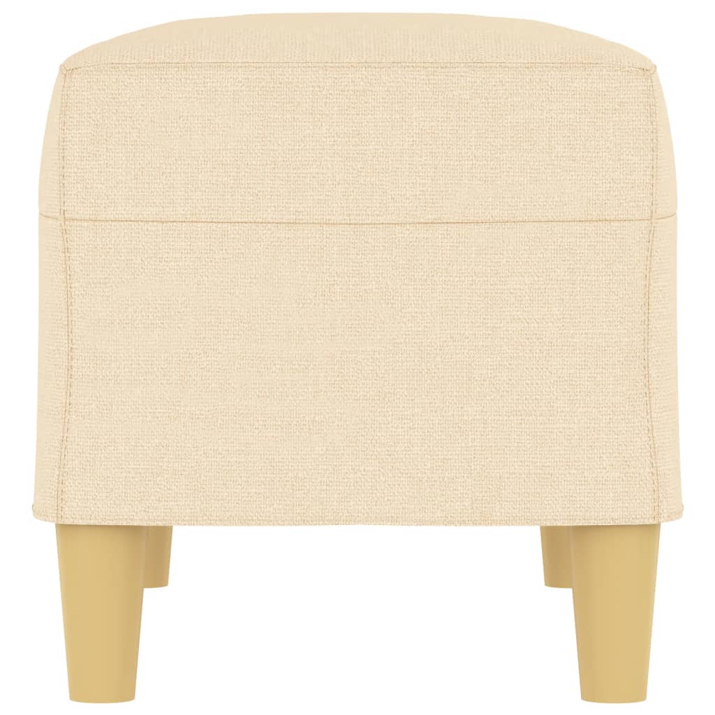 Banc Crème 70x35x41 cm Tissu