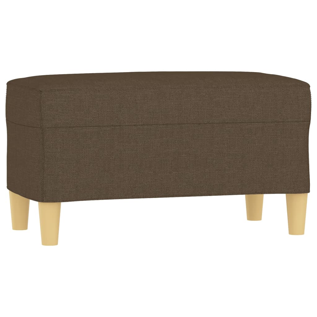 Banc Marron 70x35x41 cm Tissu