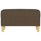 Banc Marron 70x35x41 cm Tissu