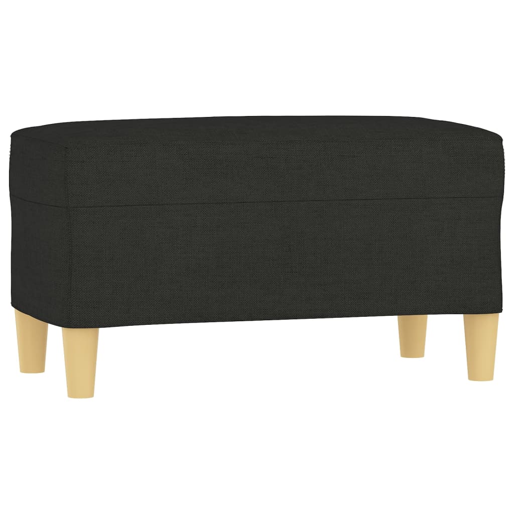 Banc Noir 70x35x41 cm Tissu