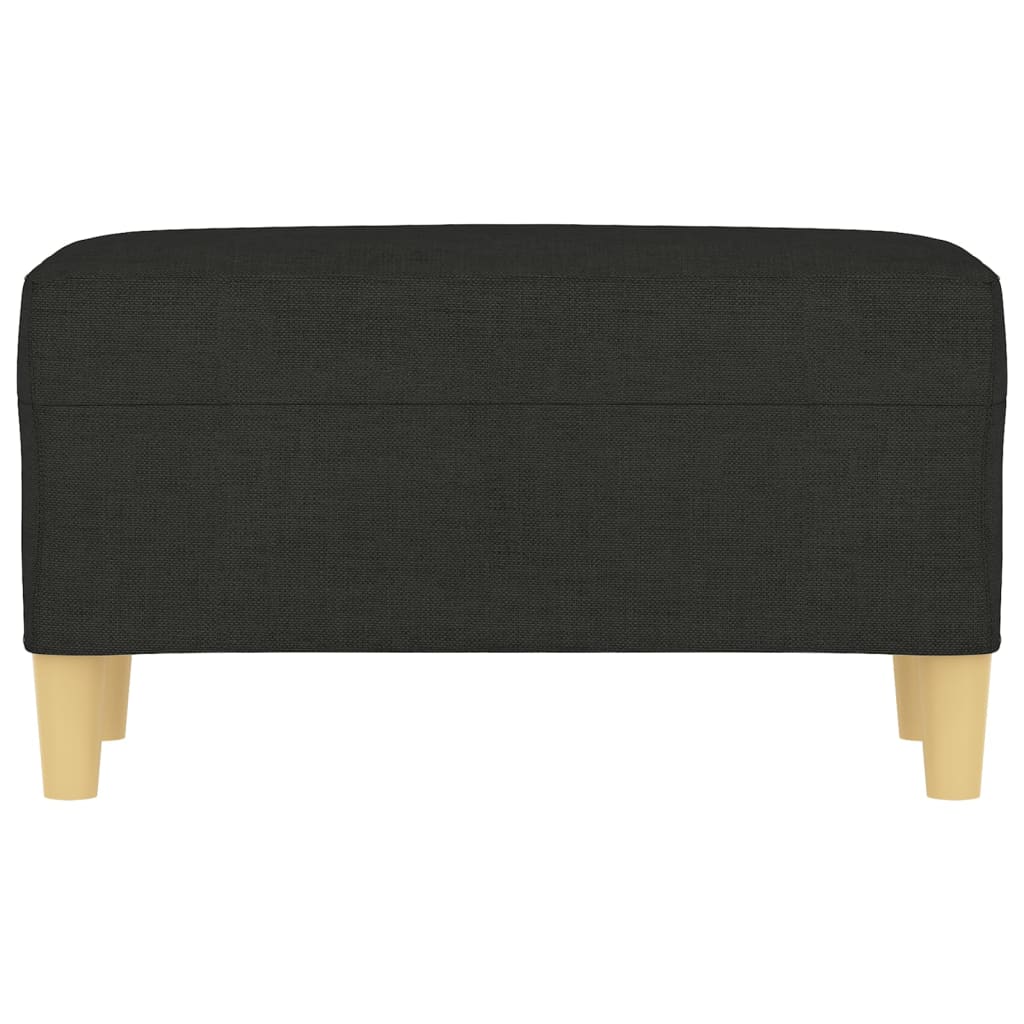 Banc Noir 70x35x41 cm Tissu