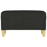 Banc Noir 70x35x41 cm Tissu