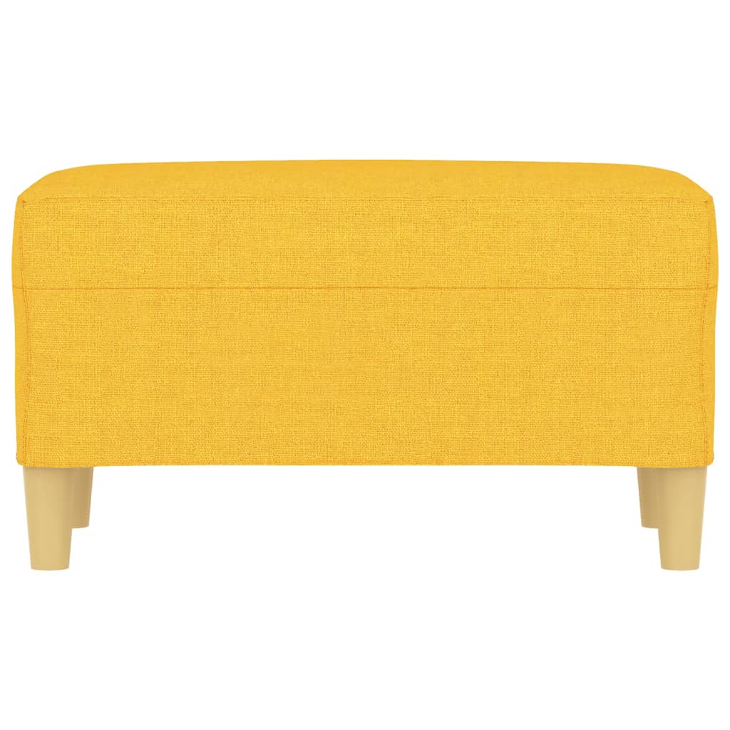 Banc Jaune clair 70x35x41 cm Tissu