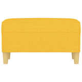 Banc Jaune clair 70x35x41 cm Tissu