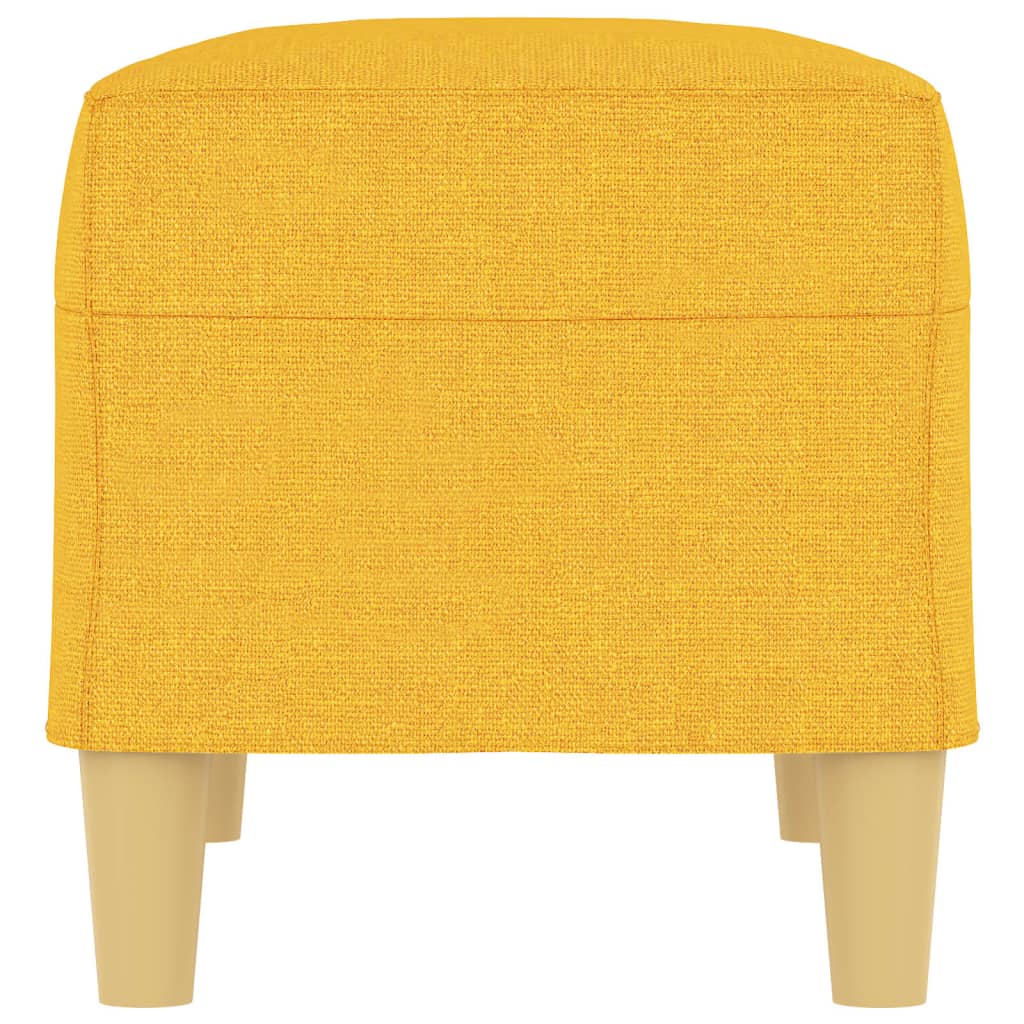 Banc Jaune clair 70x35x41 cm Tissu