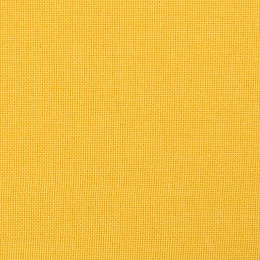 Banc Jaune clair 70x35x41 cm Tissu