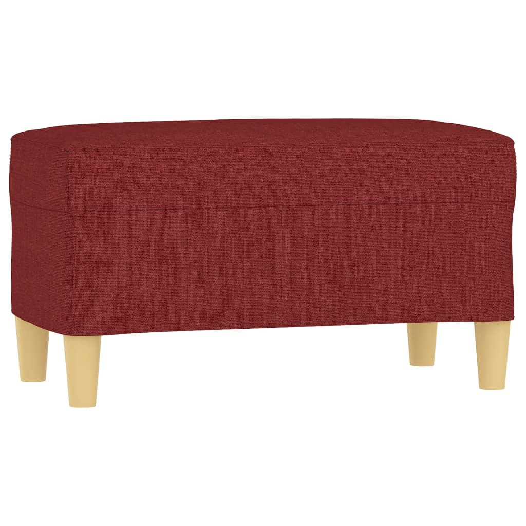 Banc Rouge bordeaux 70x35x41 cm Tissu