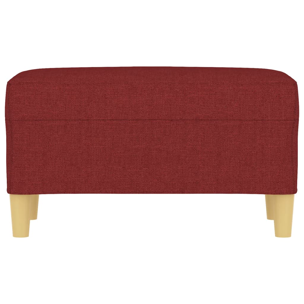 Banc Rouge bordeaux 70x35x41 cm Tissu