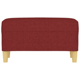 Banc Rouge bordeaux 70x35x41 cm Tissu