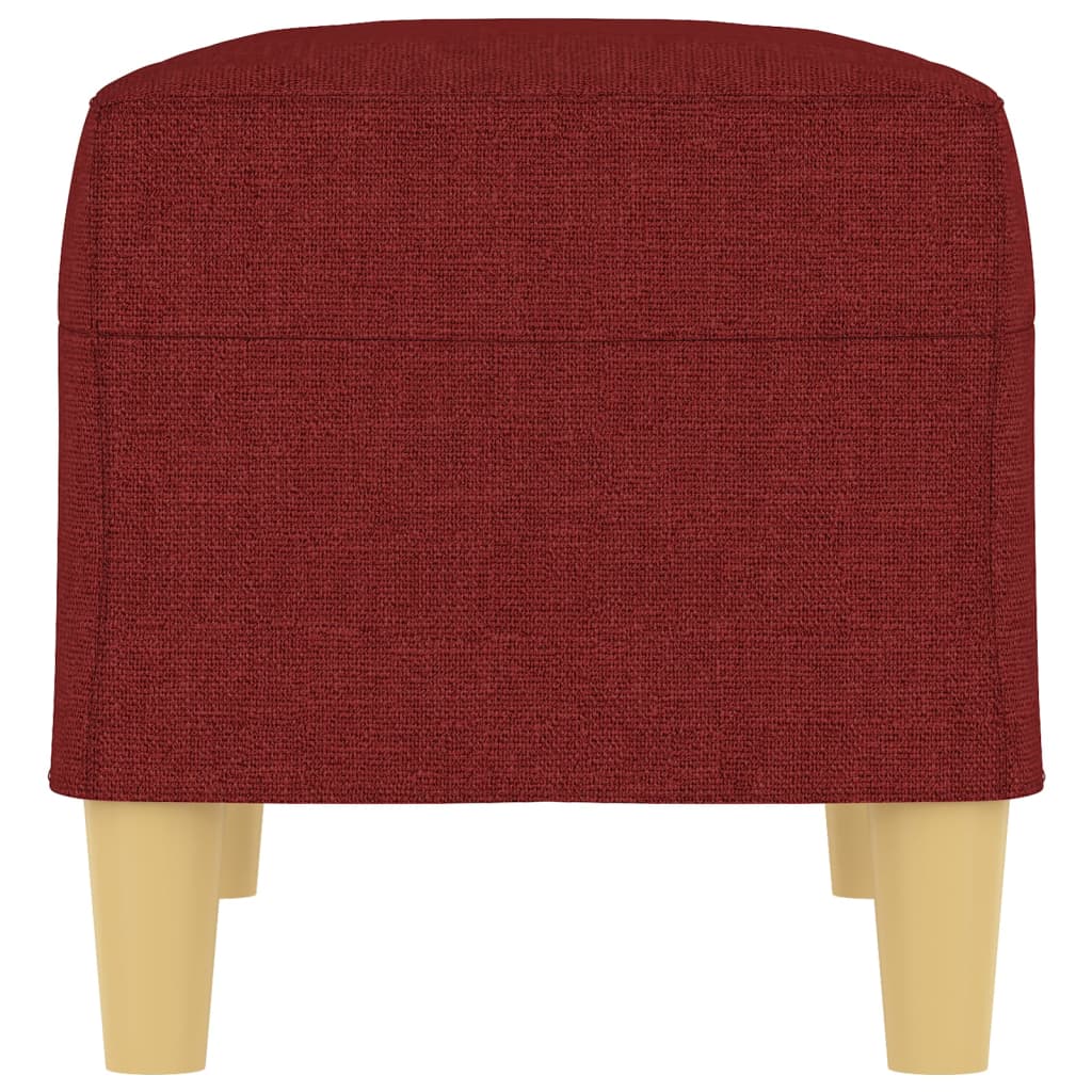 Banc Rouge bordeaux 70x35x41 cm Tissu