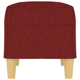 Banc Rouge bordeaux 70x35x41 cm Tissu