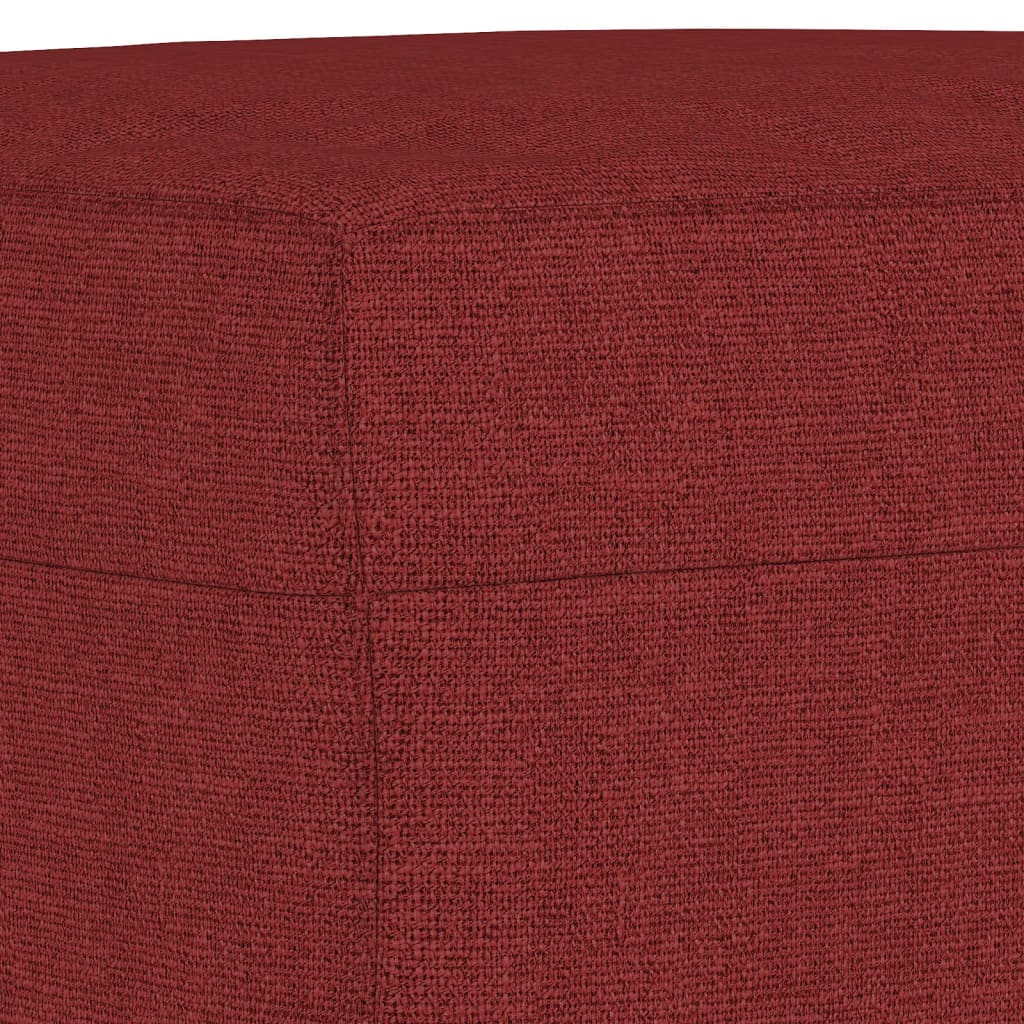 Banc Rouge bordeaux 70x35x41 cm Tissu