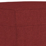 Banc Rouge bordeaux 70x35x41 cm Tissu