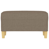 Banc Taupe 70x35x41 cm Tissu