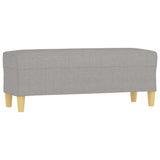 Banc Gris clair 100x35x41 cm Tissu