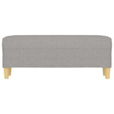 Banc Gris clair 100x35x41 cm Tissu