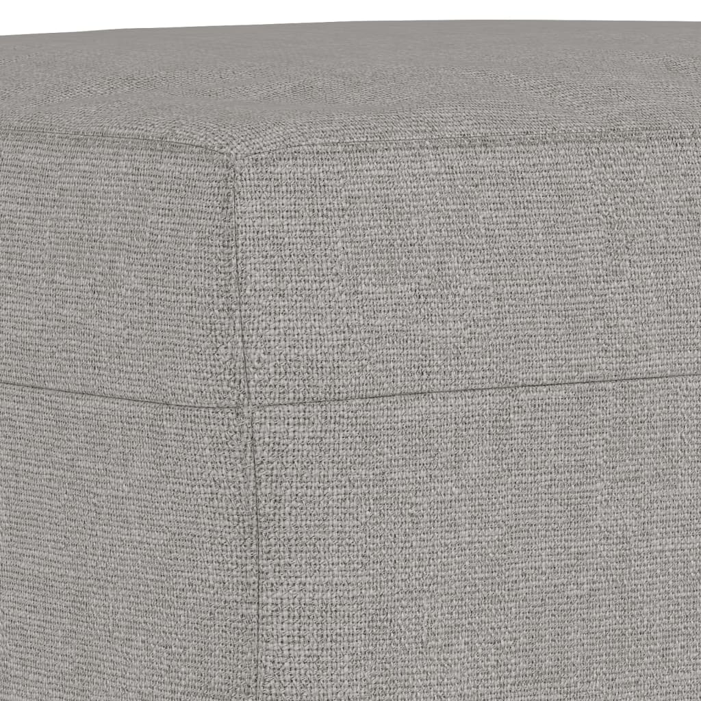 Banc Gris clair 100x35x41 cm Tissu