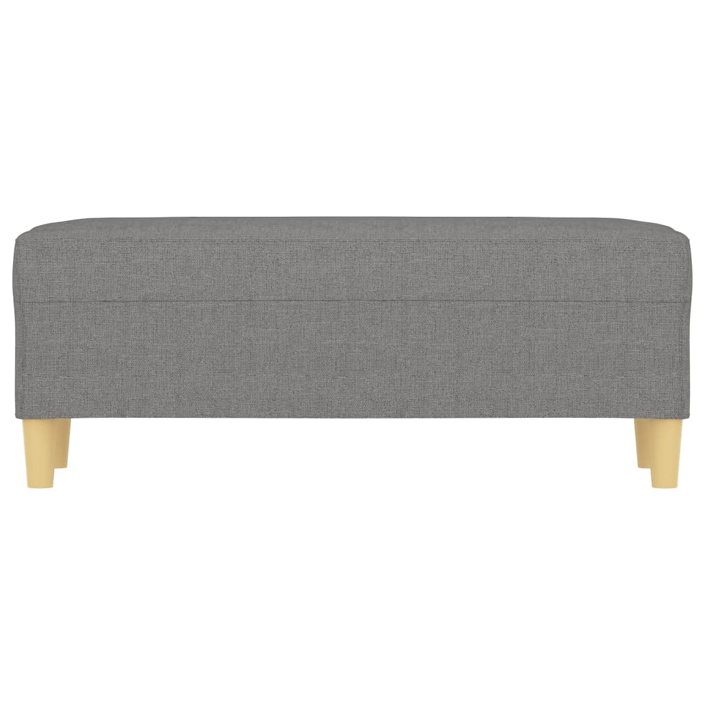 Banc Gris foncé 100x35x41 cm Tissu