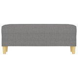 Banc Gris foncé 100x35x41 cm Tissu