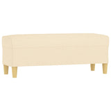 Banc Crème 100x35x41 cm Tissu