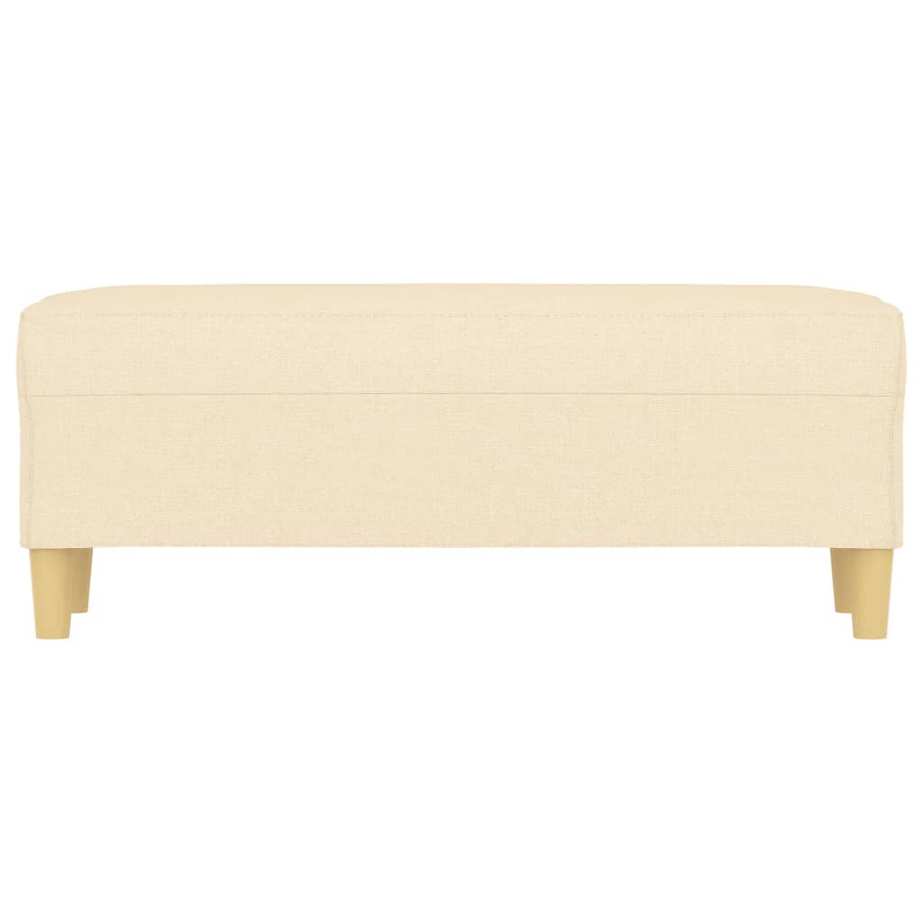 Banc Crème 100x35x41 cm Tissu