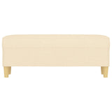 Banc Crème 100x35x41 cm Tissu