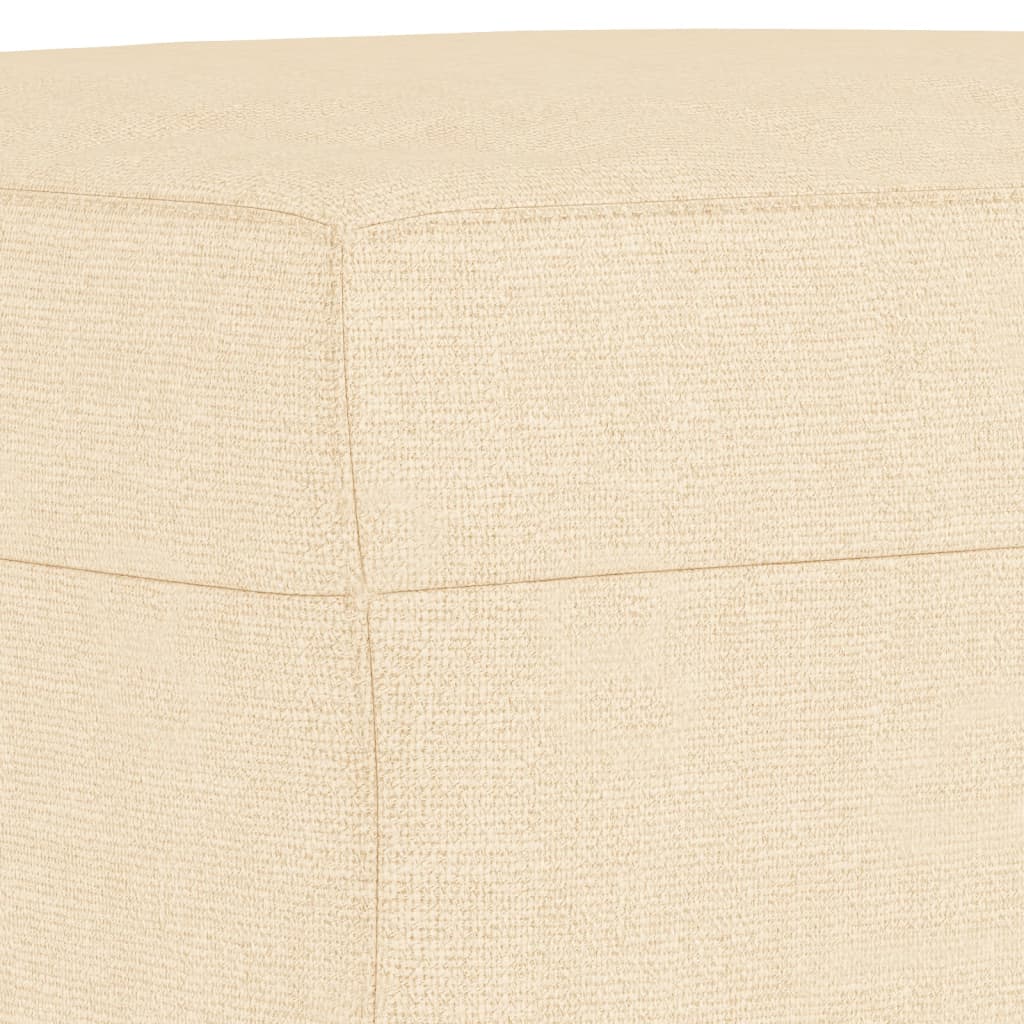 Banc Crème 100x35x41 cm Tissu