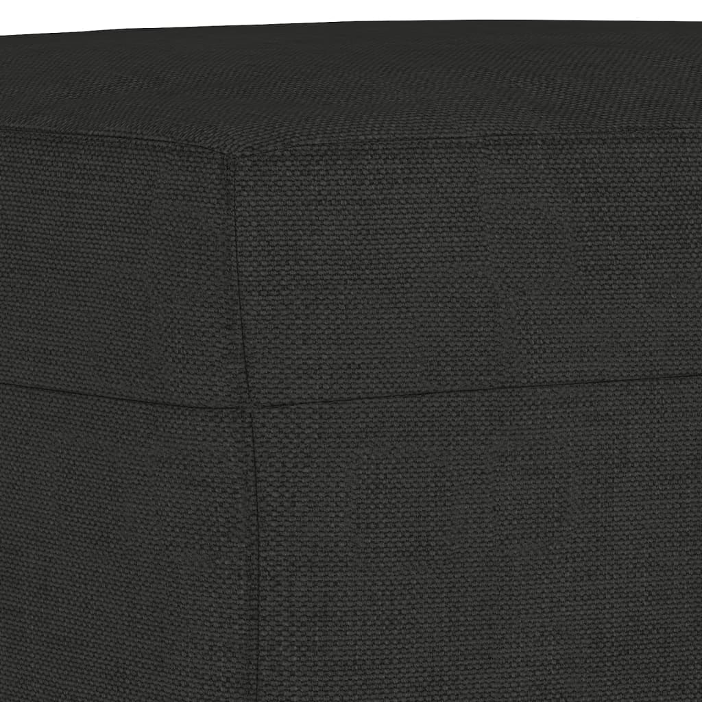 Schwarze Bank 100x35x41 cm Stoff