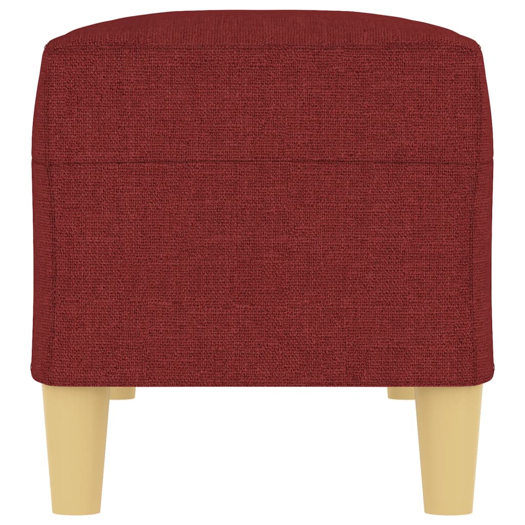 Banc Rouge bordeaux 100x35x41 cm Tissu