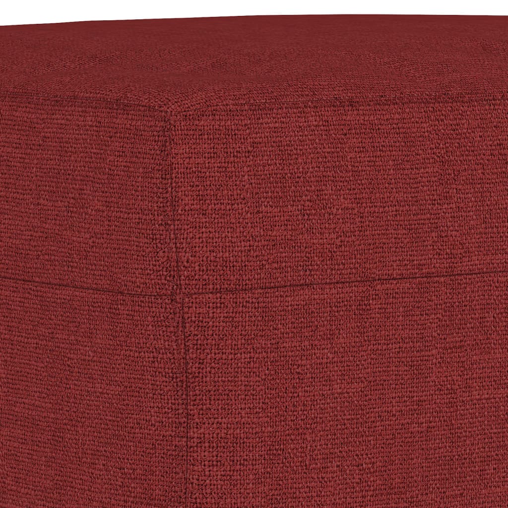 Banc Rouge bordeaux 100x35x41 cm Tissu