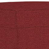 Banc Rouge bordeaux 100x35x41 cm Tissu