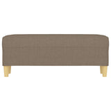 Banc Taupe 100x35x41 cm Tissu