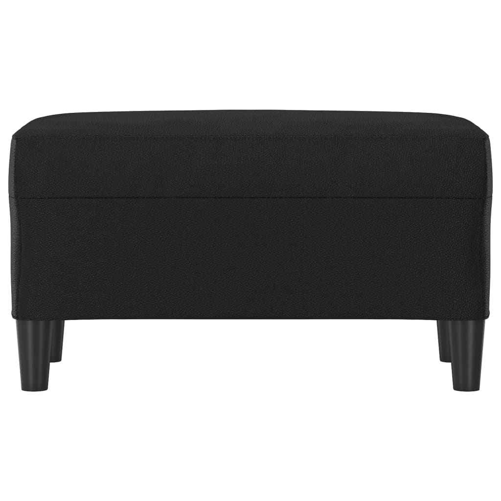 Banc Noir 70x35x41 cm Similicuir