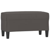 Banc Gris 70x35x41 cm Similicuir