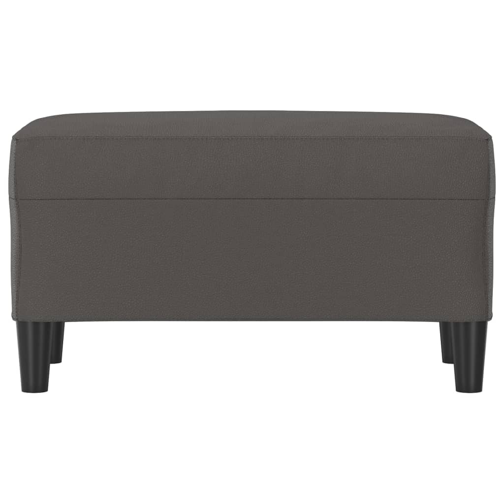 Banc Gris 70x35x41 cm Similicuir