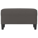 Banc Gris 70x35x41 cm Similicuir