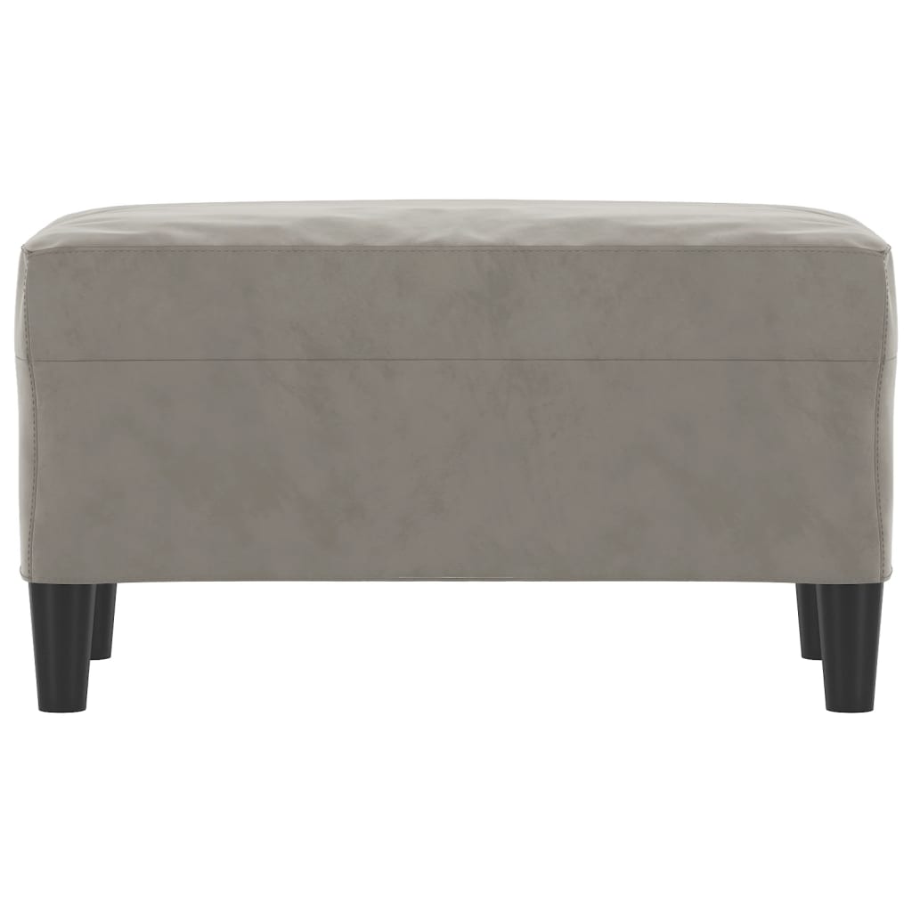 Banc Gris clair 70x35x41 cm Velours