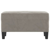 Banc Gris clair 70x35x41 cm Velours