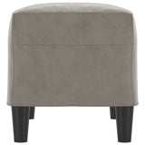 Banc Gris clair 70x35x41 cm Velours