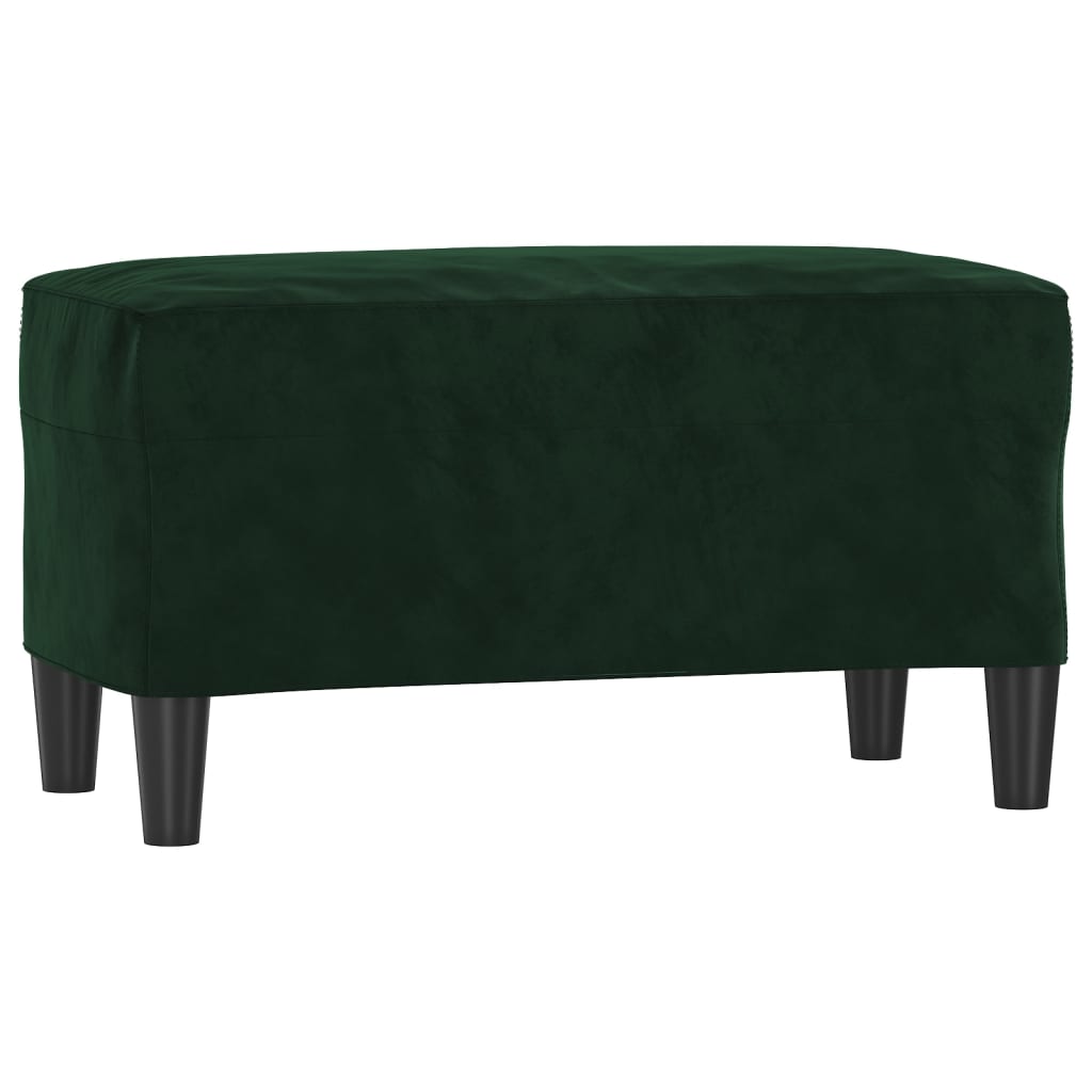 Dark Green Bench 70x35x41 cm Velvet